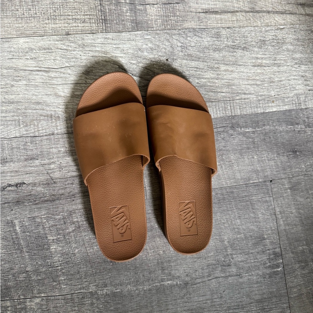 Vans Women's Tan Slide Sandals